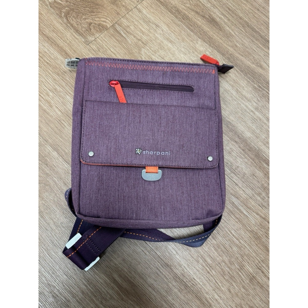 Sherpani Sadie solid purple red‎ pulls flap crossbody bag